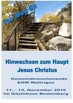 im Flyer - EGW Waltrigen