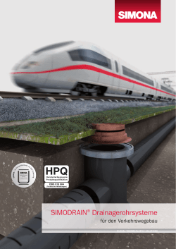 SIMODRAIN&reg; Drainagerohrsysteme