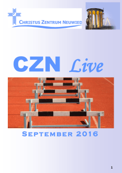 September 2016 - Christus Zentrum Neuwied