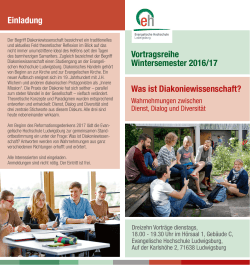 Flyer - Evangelische Hochschule Ludwigsburg