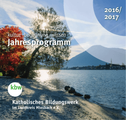 Jahresprogramm