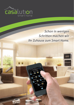 Din A5 Flyer - casalution smart home GmbH