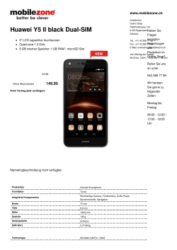 Huawei Y5 II black Dual-SIM - online bestellen bei mobilezone