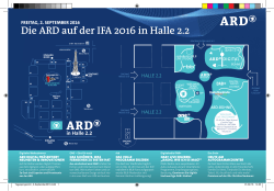Die ARD auf der IFA 2016 in Halle 2.2