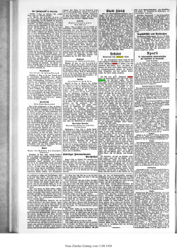 Stadt Zürich Lokales Neue Zürcher Zeitung vom 11.08.1930
