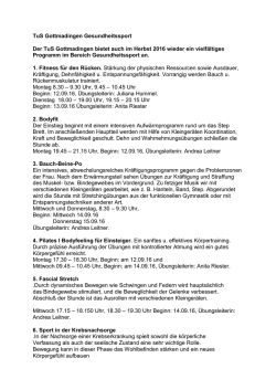 Infoblatt Herbstkurse 2016