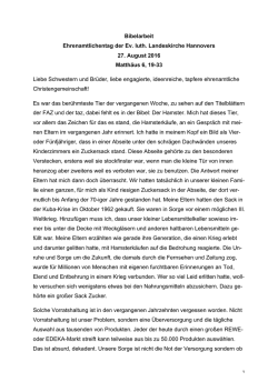 Bibelarbeit mit Landesbischof Ralf Meister