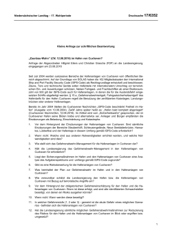 Drucksachen allgemein - Nieders&auml;chsischer Landtag