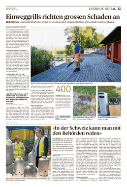 Artikel aus der Aargauer Zeitung vom 29. August 2016