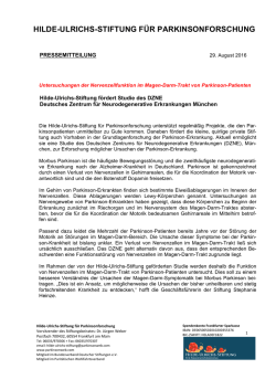 HILDE-ULRICHS-STIFTUNG F&Uuml;R PARKINSONFORSCHUNG
