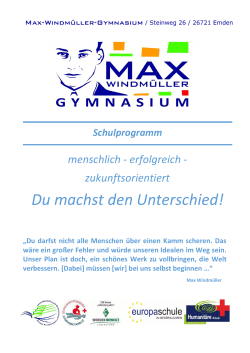 Schulprogramm - Max-Windmüller
