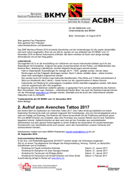 Infoflash August 2016 - Bernischer Kantonal