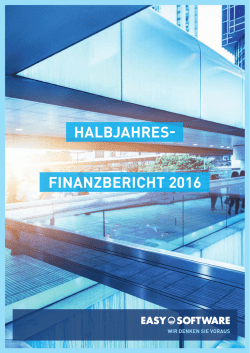 halbjahres- finanzbericht 2016