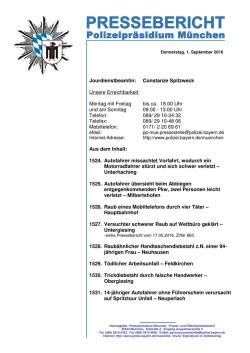 Jourdienstbeamtin: Constanze Spitzweck Unsere