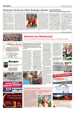 Weltmeister-Titel f&uuml;r den Eifeler Bundesliga-Aufsteiger