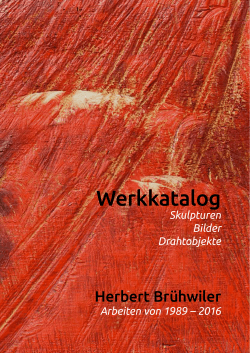Werkkatalog - Herbert Brühwiler