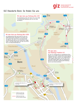 GIZ Standorte Bonn: So finden Sie uns