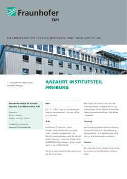 Anreise Freiburg [ PDF 0,54 MB ] - Fraunhofer