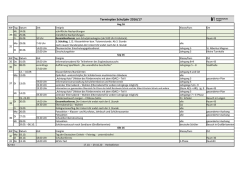 Terminplan Schuljahr 2016/17