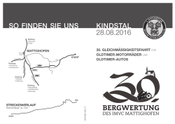 Gleichm&auml;ssigkeitsfahrt 2016