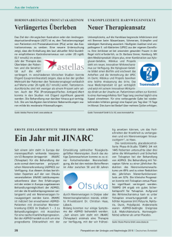 Ein Jahr mit JINARC - Deutsches &Auml;rzteblatt
