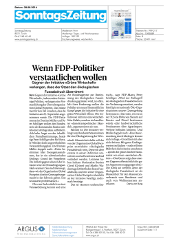 Wenn FDP-Politiker verstaatlichen wollen
