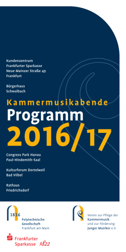 Programm - Kammermusikverein