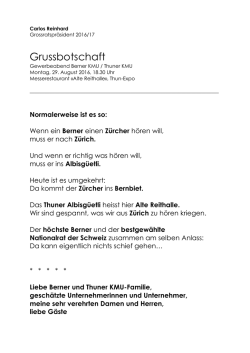 Grusswort - Carlos Reinhard