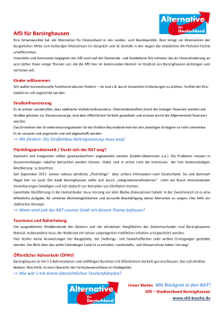 AfD in Barsinghausen - beim AfD Stadtverband Barsinghausen