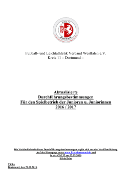 Durchf&uuml;hrungsbestimmungen 2016/2017 - FLVW