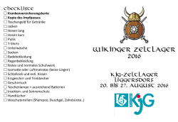 Ausschreibung Wikinger-Zeltlager KjG Wurmlingen 2016