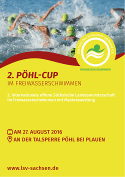 2. PÖHL-CUP - Sächsischer Schwimm