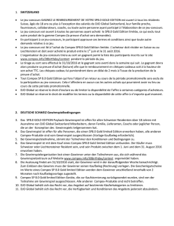 Reglement du jeu concours