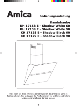Bedienungsanleitung - Amica International GmbH
