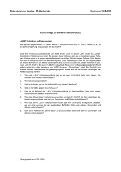 Drucksachen allgemein - Nieders&auml;chsischer Landtag