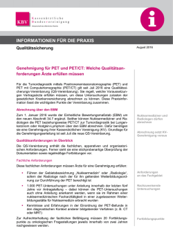 INFORMATIONEN F&Uuml;R DIE PRAXIS INFORMATIONEN F&Uuml;R DIE