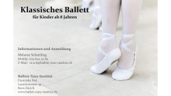 Neuer Kurs Kinder ab 8 Jahren - Ballett-Tanz
