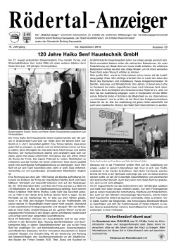 120 Jahre Haiko Senf Haustechnik GmbH