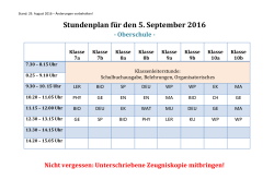 Stundenplan SEKI - Schule Schlieben
