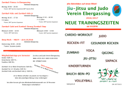 Flyer 2016/2017 JJVE NEU - Jiu Jitsu und Judo Verein Ebergassing