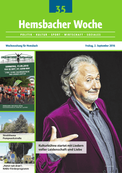 Hemsbacher Woche - Lokalmatador.de