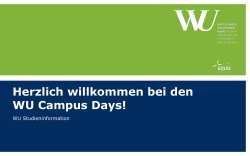 WU Campus Days