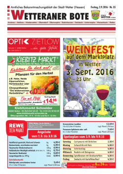 Wetteraner Boten - Stadt Wetter (Hessen)