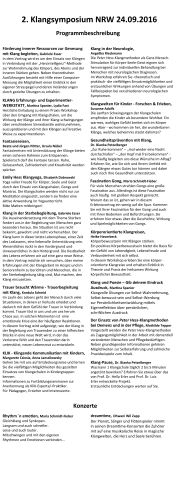 Programm - PHI-NRW