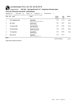 rgebnis Prüf. 24-2 - Reitverein Landesbergen