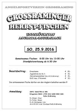 Herbstfischen 2016 - Angelsportverein