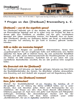 Infos... - freiRaum