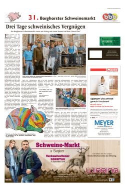 Drei Tage schweinisches Vergn&uuml;gen