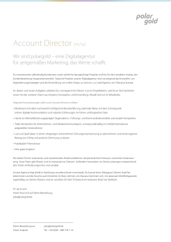 Account Director (m/w)