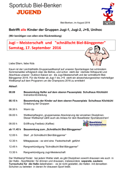 jugend - Sportclub Biel